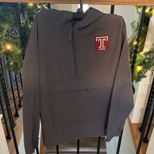 Temple University grey anorak, kids Large!